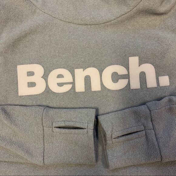Nwot bench light gray fleece pullover hoodie Sz S - Picture 3 of 5